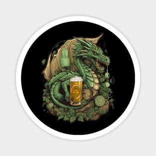 Green Dragon Lager Magnet